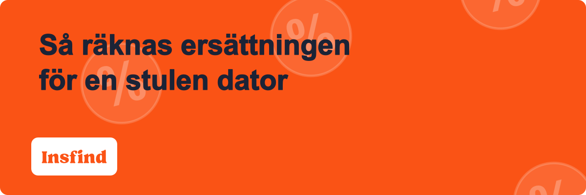 Så räknas ersättningen för en stulen dator